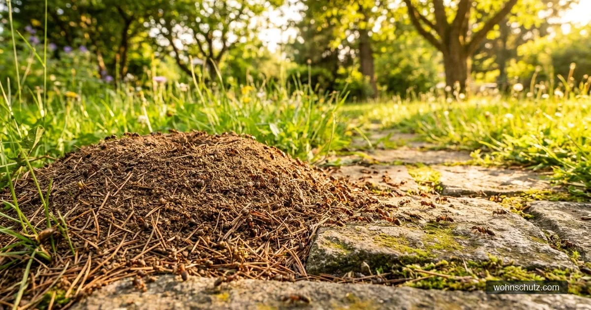 Ameisennest im Garten – umsetzen oder bekämpfen