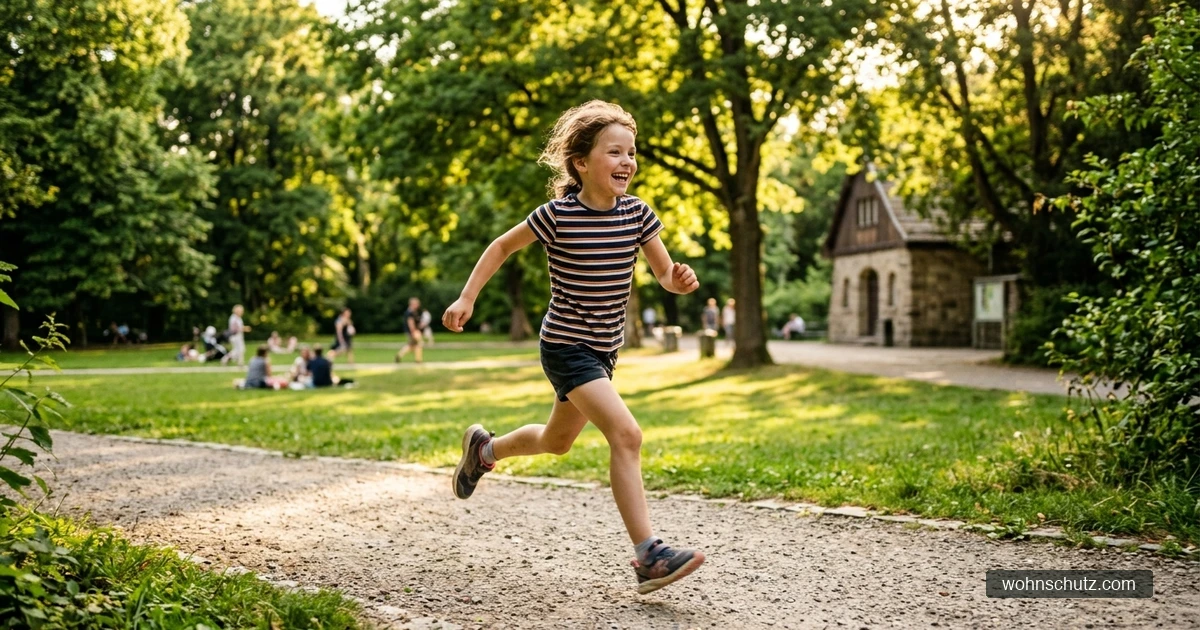 Kind spielt wieder unbeschwert im Park – Genesungsphase nach Borreliose-Therapie