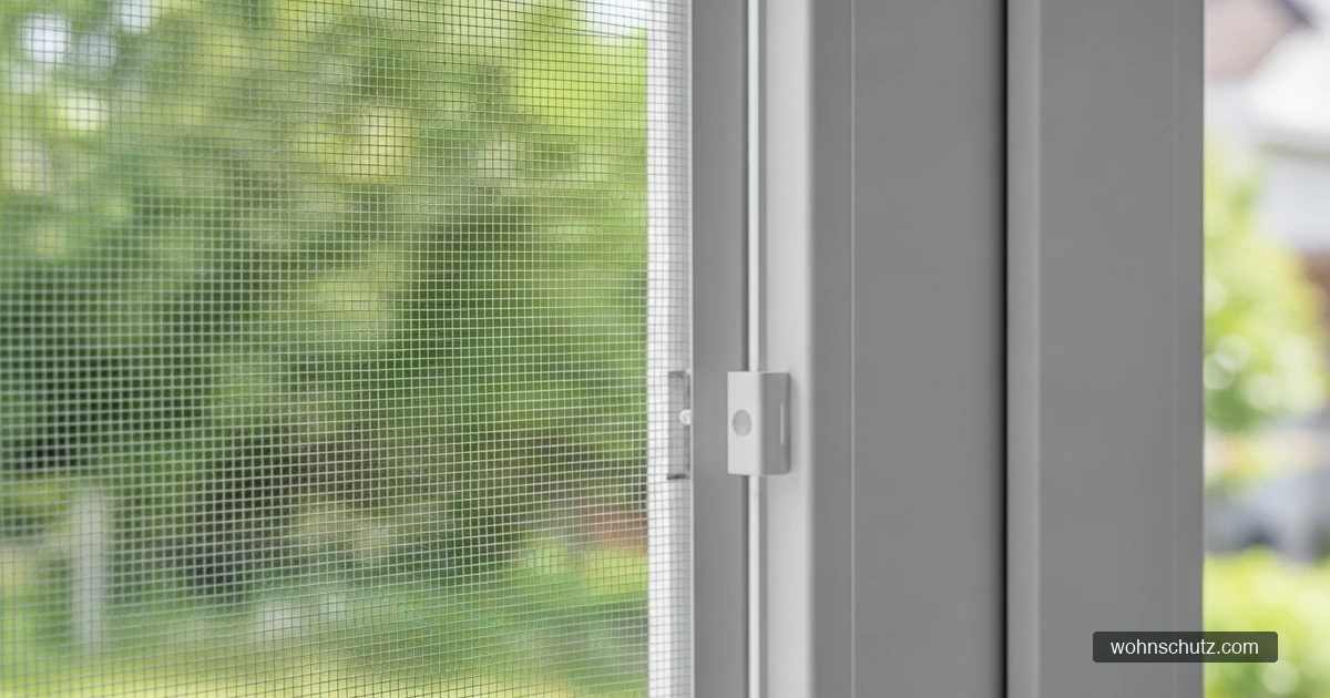 Fliegengitter am Fenster ohne Bohren montiert – einfacher Schutz gegen Fliegen