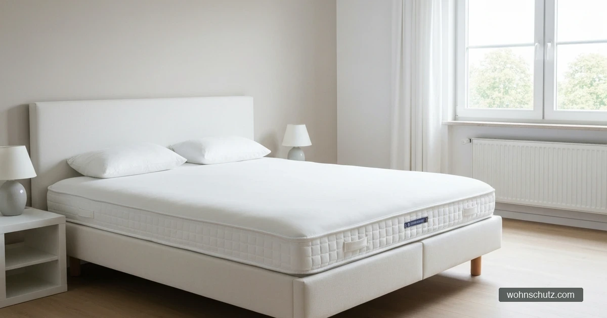 Matratze mit milbendichtem Encasing-Bezug – Schutz gegen Hausstaubmilben im Schlafzimmer