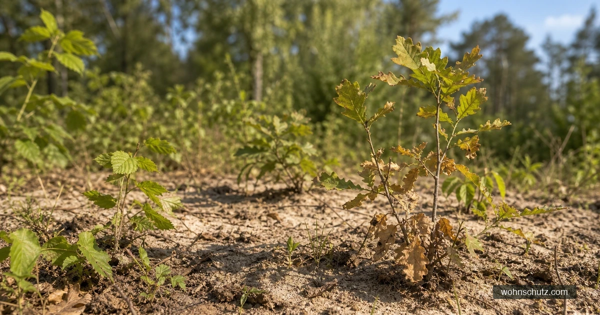 Engerlinge (Maikäferlarven) im Gartenboden – Wurzelschäden an Rasenfläche