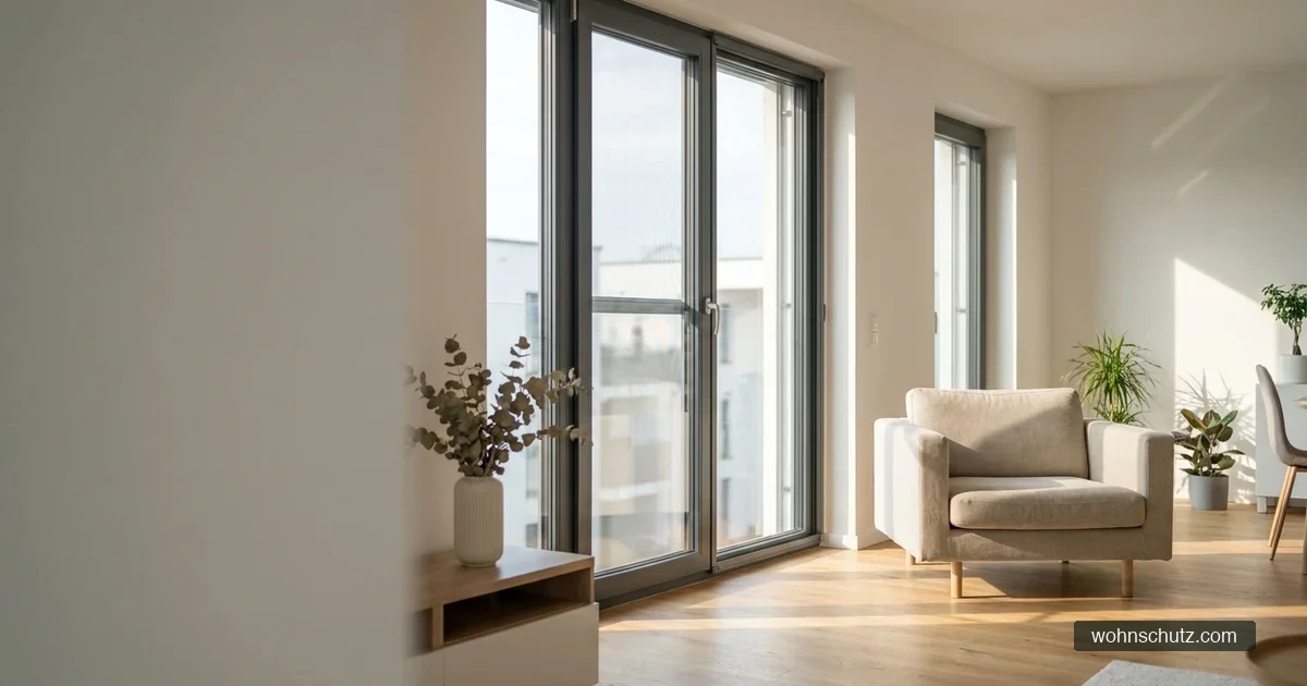 Mückennetz am Fenster ohne Bohren – Klemmrahmen in einer modernen Wohnung