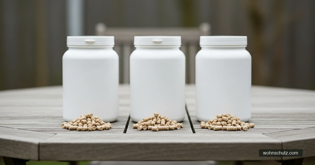 Drei verschiedene Schneckenkorn-Produkte im Vergleich – Ferramol, Naturen Bio und Neudorff – auf deutschem Gartenboden