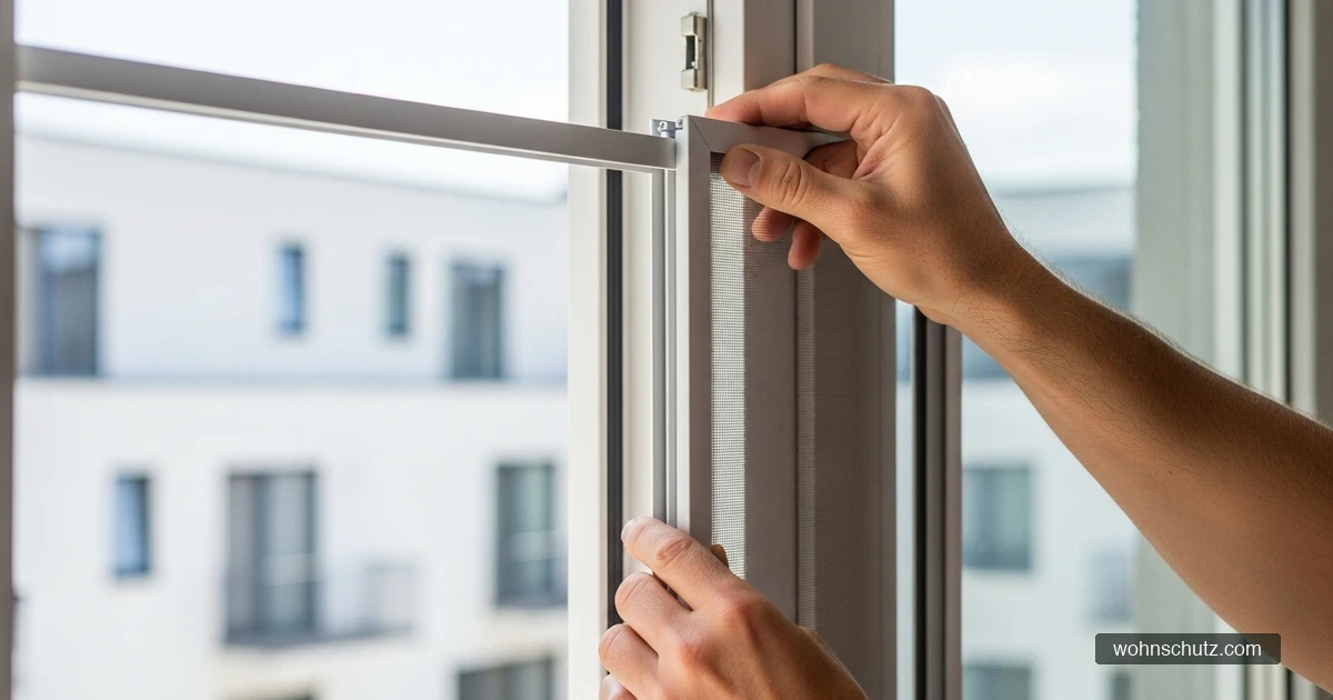 Montage eines Fliegengitters am Fensterrahmen – einfacher Selbsteinbau in deutschen Altbauwohnungen